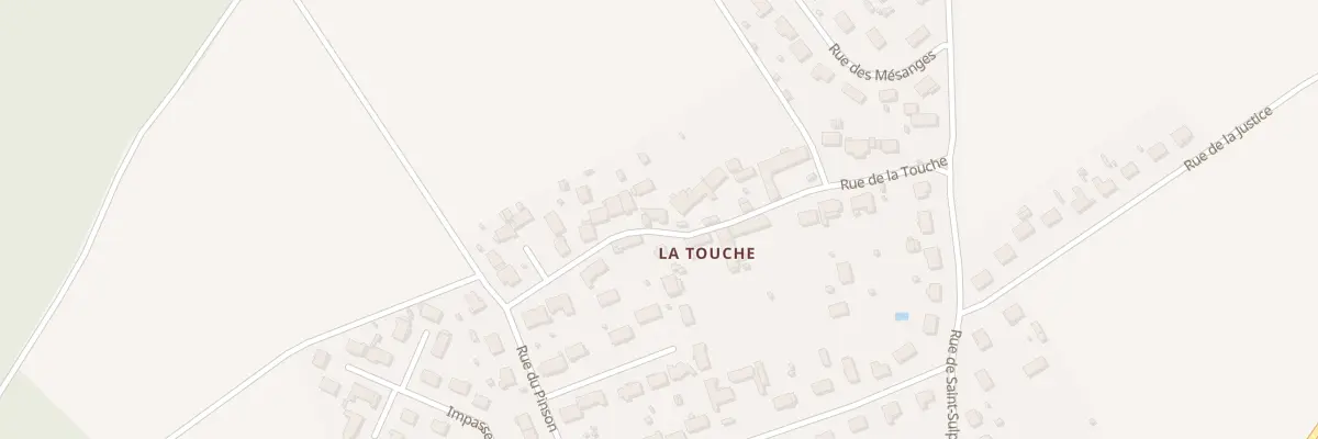 Plan du 16 Rue de la Touche à Fossé
