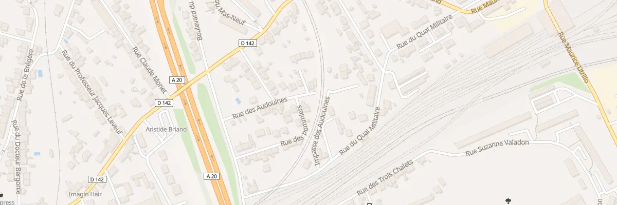 Plan du 36 Rue des Pommiers à Limoges