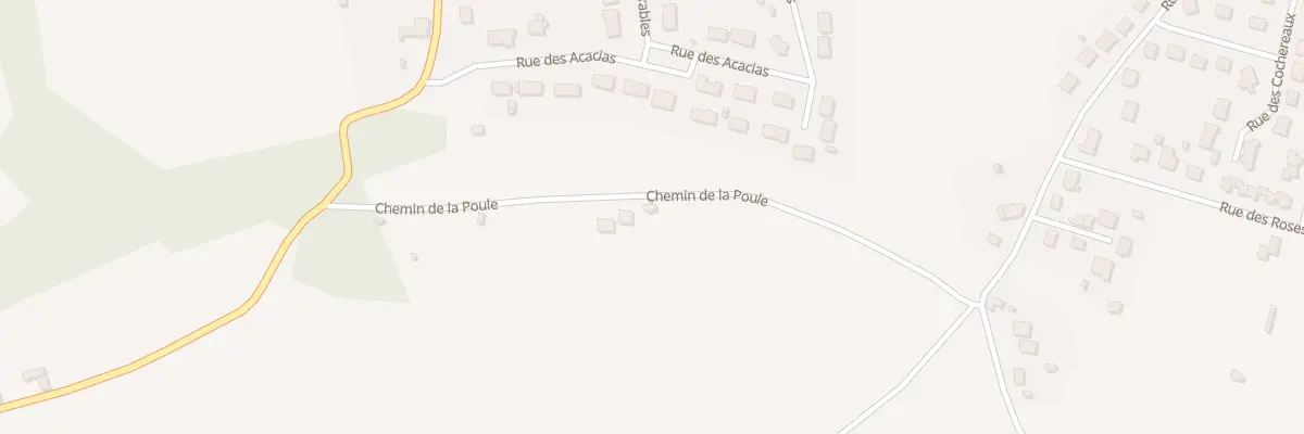 Plan du Chemin de la Poule à Saint-Denis-Lanneray