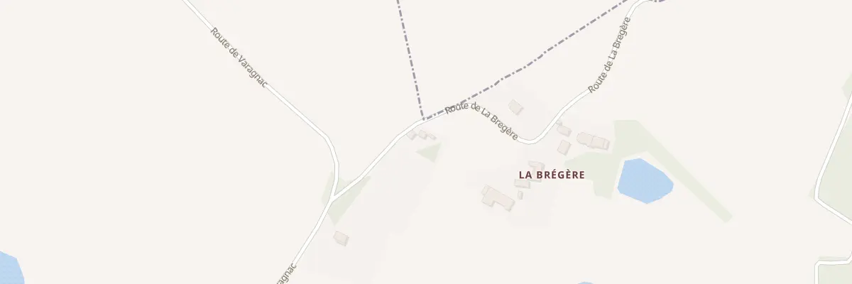 Plan du 93 La Bregere à Saint-Cyr-les-Champagnes