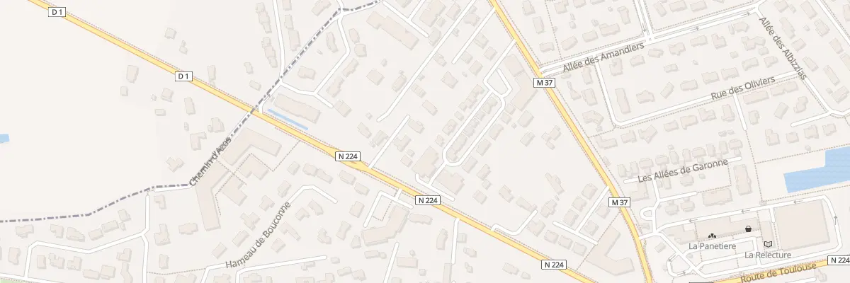 Plan du 20 Rte de Montaigut à Mondonville