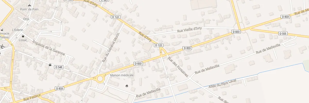 Plan du 19 Rue de Mousseaux à Saint-André-de-l’Eure