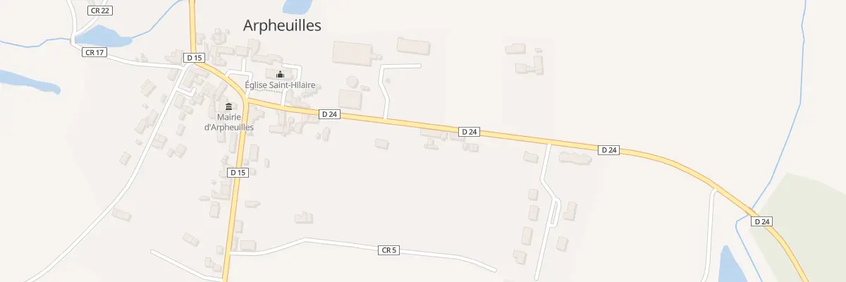 Plan du 14 Rte des Manoirs à Arpheuilles