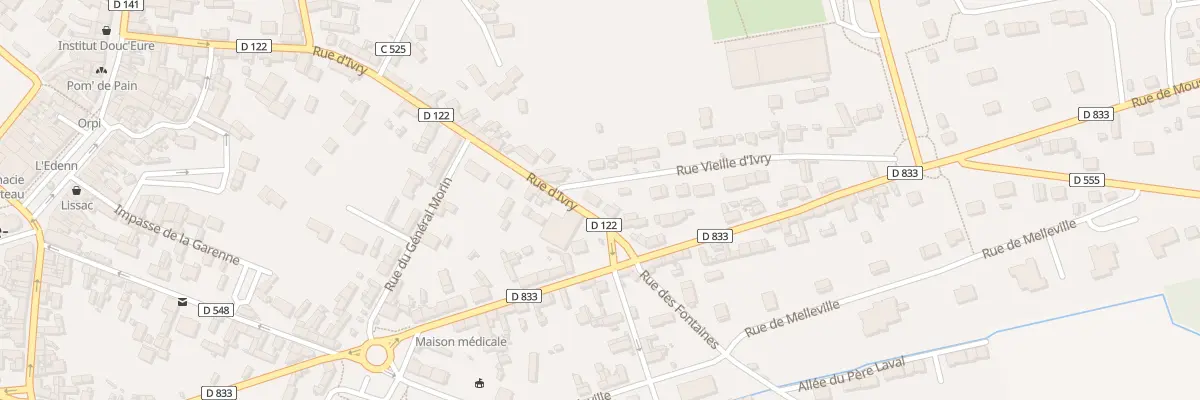 Plan du 2 Rue Vieille d’Ivry à Saint-André-de-l’Eure