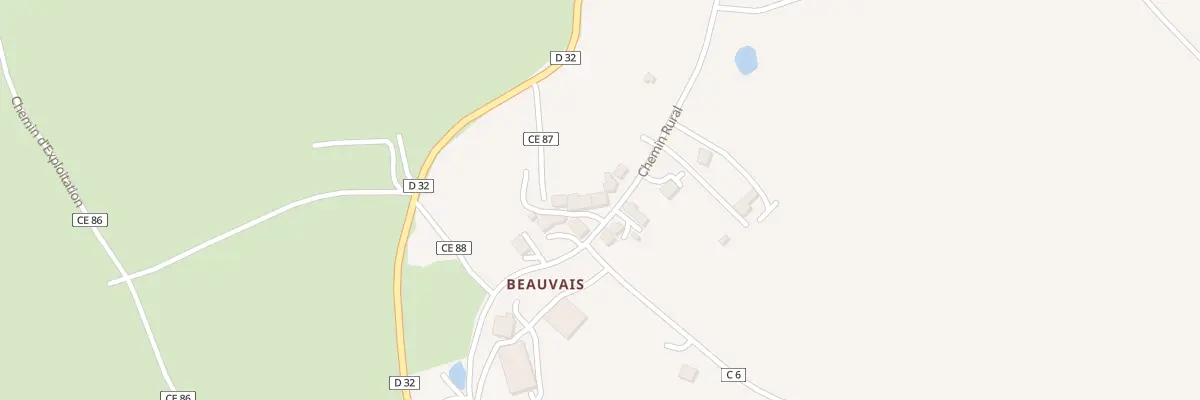 Plan du 4 Beauvais à Prissac