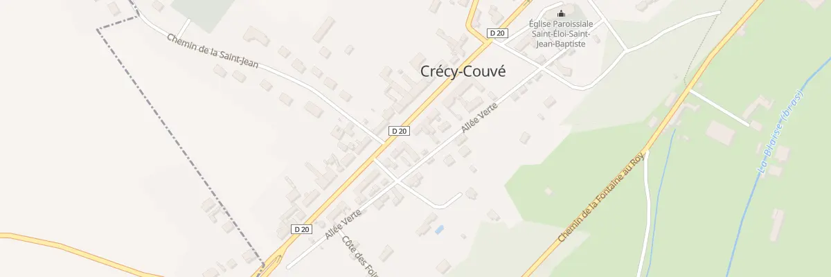 Plan du 8 Rue de l’Ancien Château à Crécy-Couvé