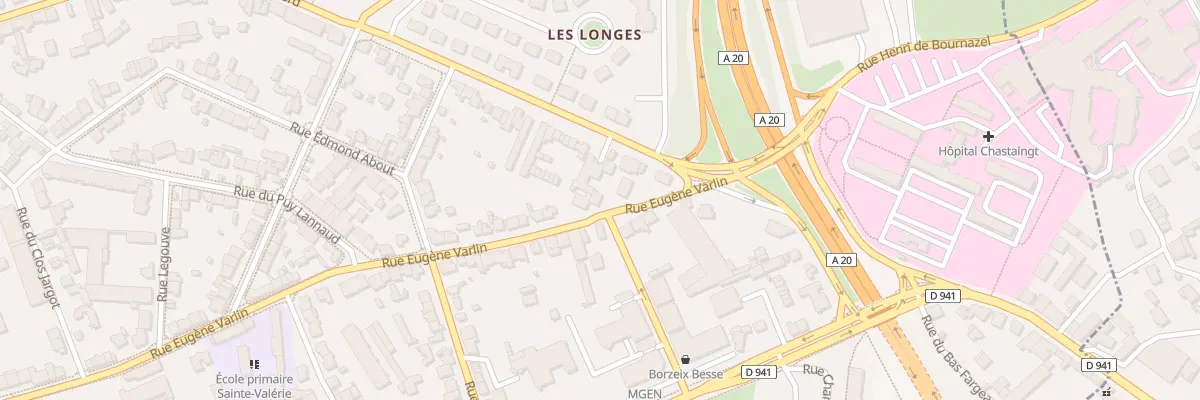 Plan du 103 Rue Eugène Varlin à Limoges