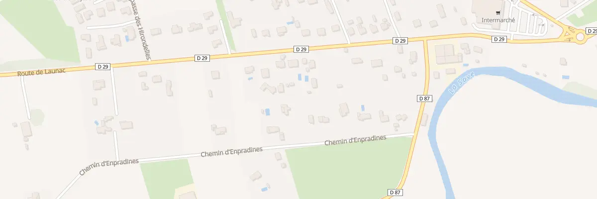 Plan du 29 Av de Guiraudis à Grenade