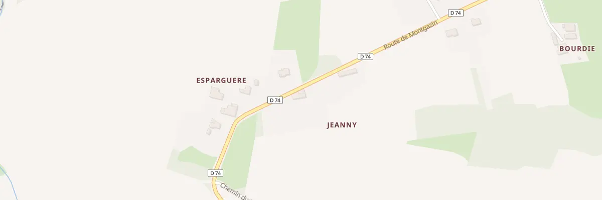 Plan du 1434 Rte de Montgazin à Lacaugne