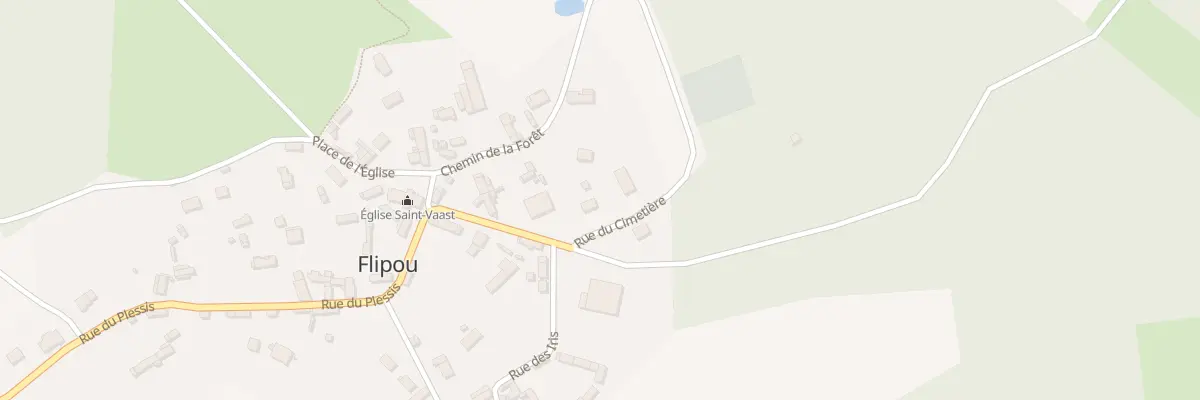 Plan du 2 Rue du Cimetiere à Flipou