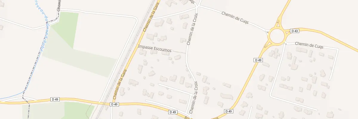 Plan du 5001F Escoumos au Fauga