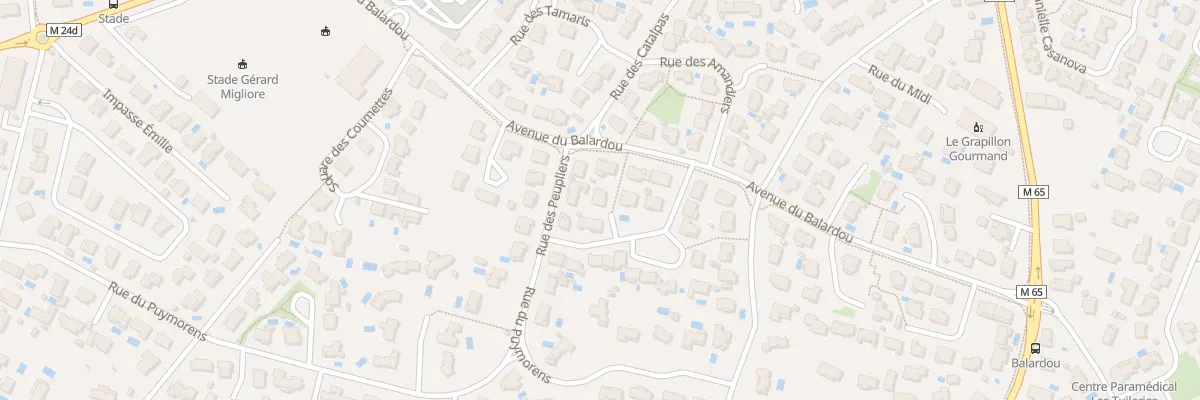 Plan du 6 Rue des Peupliers à Pibrac