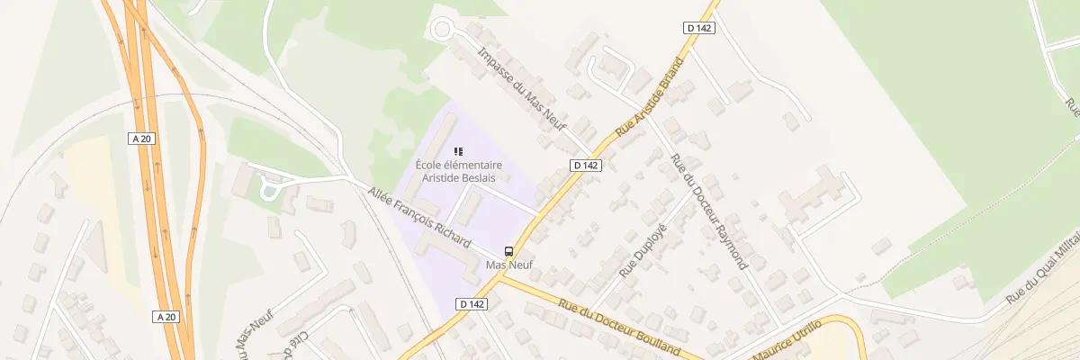 Plan du 211 Rue Aristide Briand à Limoges