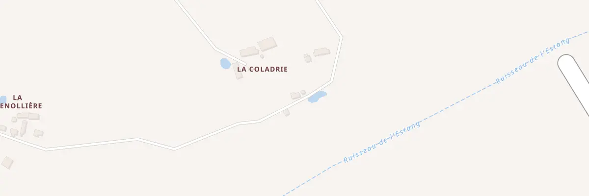 Plan du 405 La Coladrie Nord à Orbigny