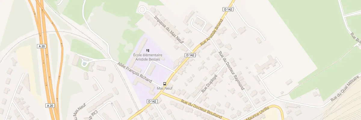 Plan du 213 Rue Aristide Briand à Limoges