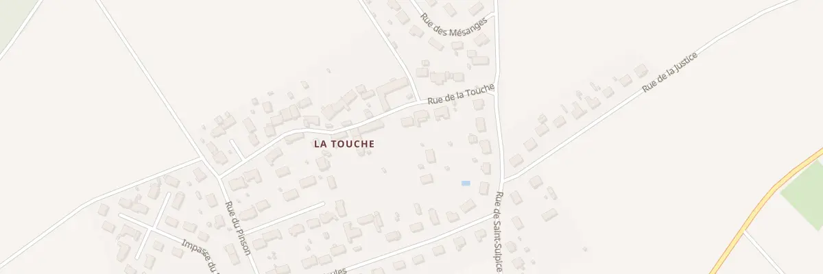 Plan du 9 Rue de la Touche à Fossé