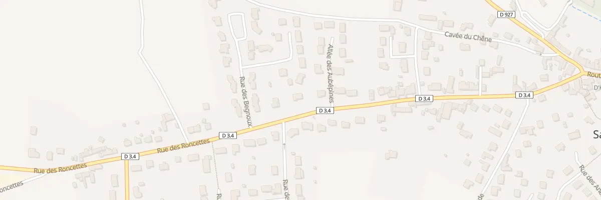 Plan du 45 Rue des Roncettes à Saint-Denis-Lanneray