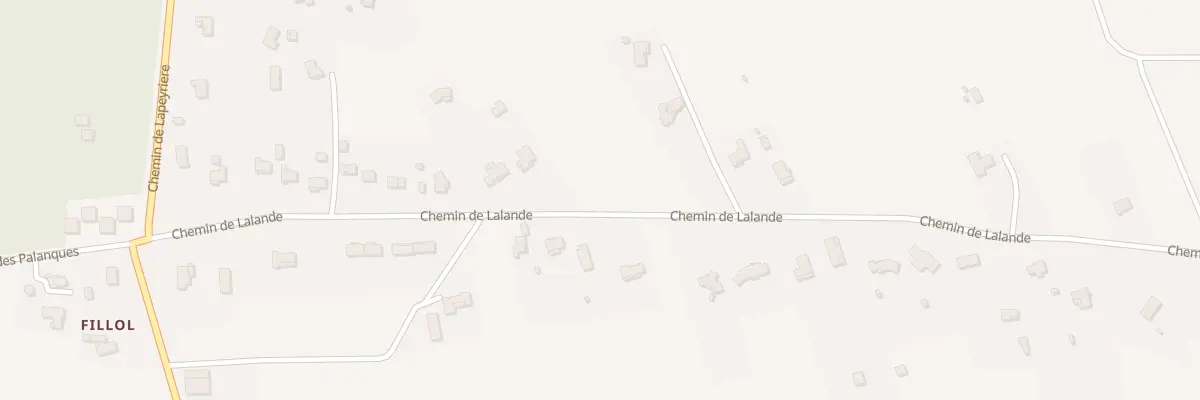 Plan du 413 Che de Lalande à Bessens