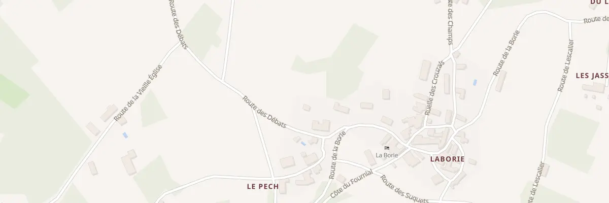 Plan du 1601 Le Pech à Saint-Aubin-de-Nabirat
