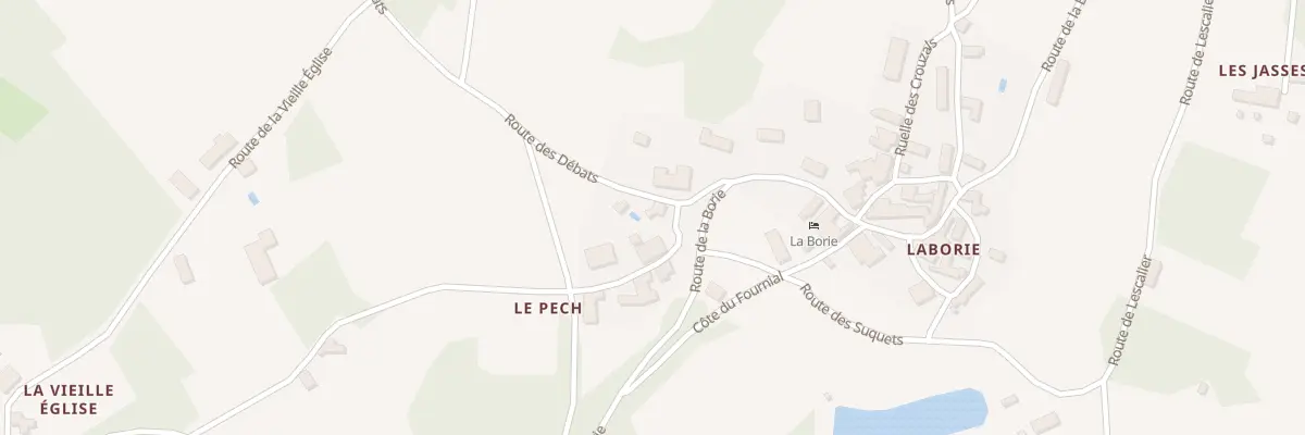 Plan du 55 Le Pech à Saint-Aubin-de-Nabirat
