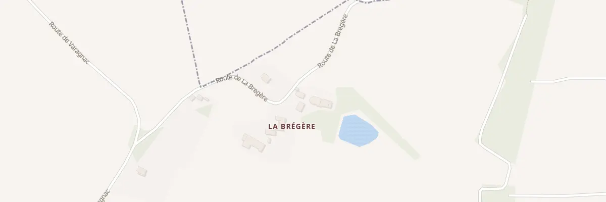 Plan du 931 Rte de La Bregère à Saint-Cyr-les-Champagnes