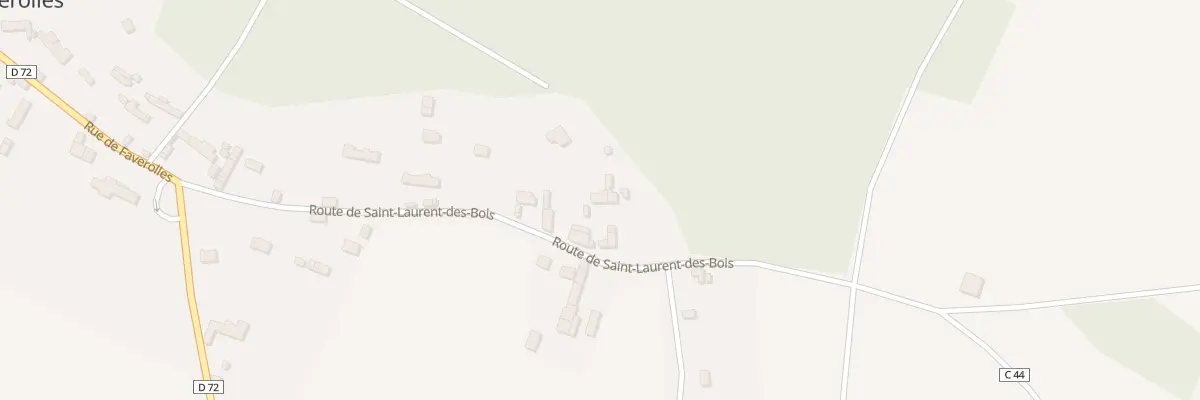 Plan du 17 Rte de St Laurent à Lignerolles