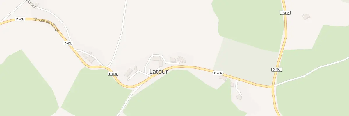 Plan du 1 Village à Latour