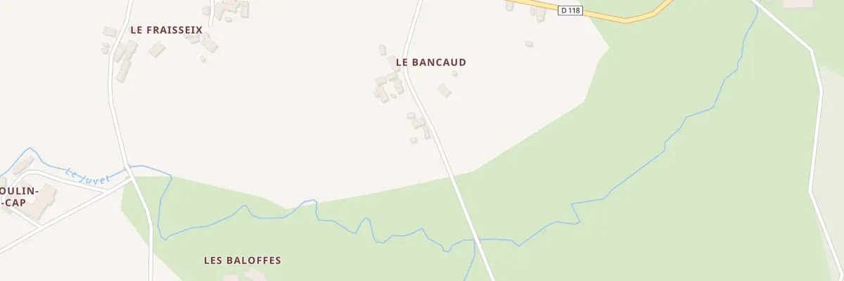 Plan du 5035 Le Bancaud à Saint-Priest-Ligoure