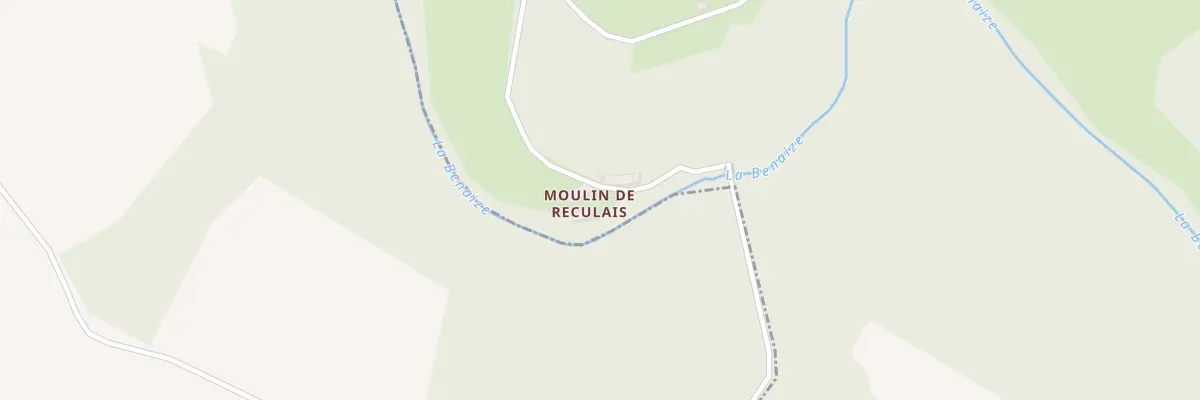 Plan du 1 Moulin de Reculais à Cromac