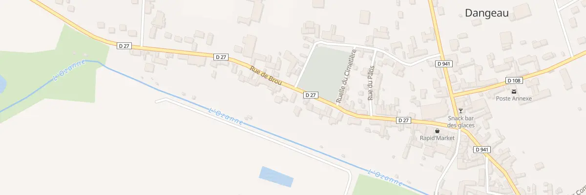 Plan du 27 Rue de Brou A Dangeau à Dangeau