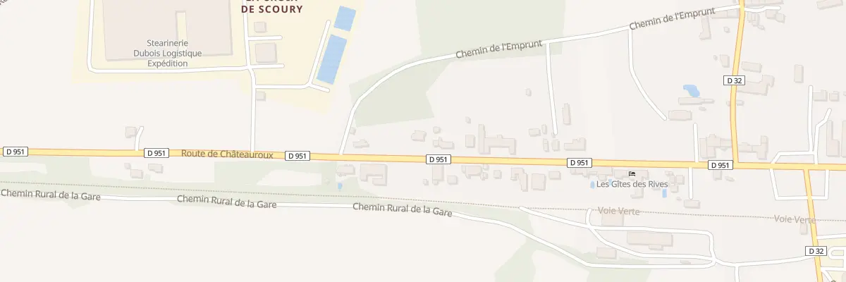 Plan du 3 Rte de Châteauroux à Ciron