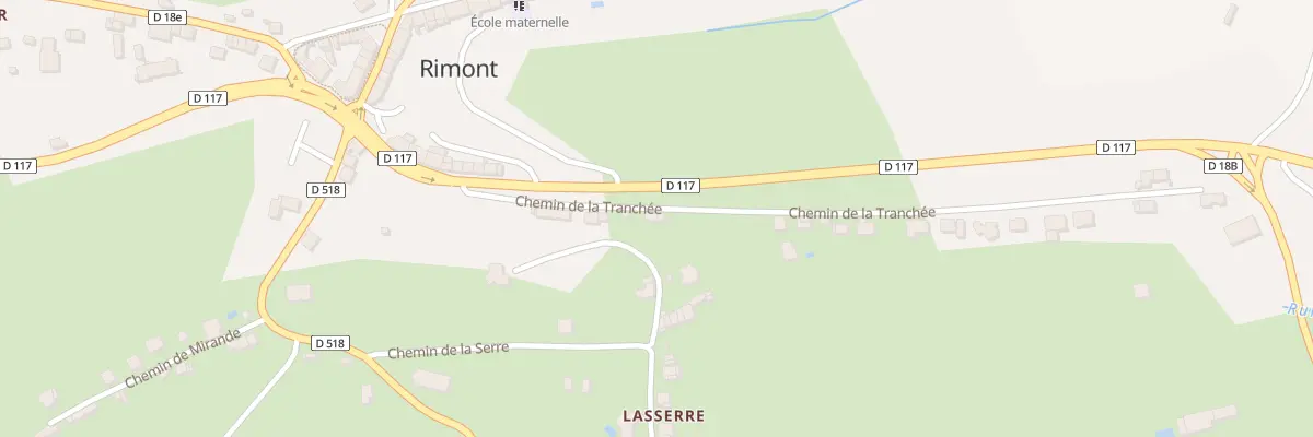 Plan de La Caoussade à Rimont