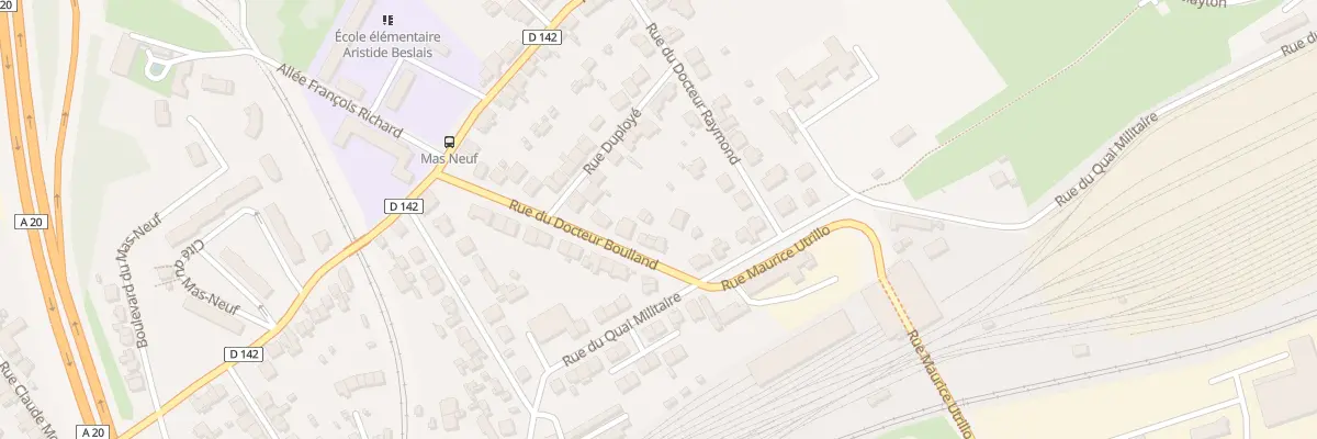 Plan du 8 Rue du Doc Boulland à Limoges