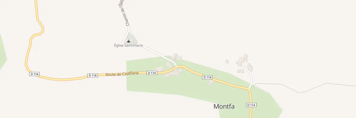 Plan du 20 Castillane à Montfa