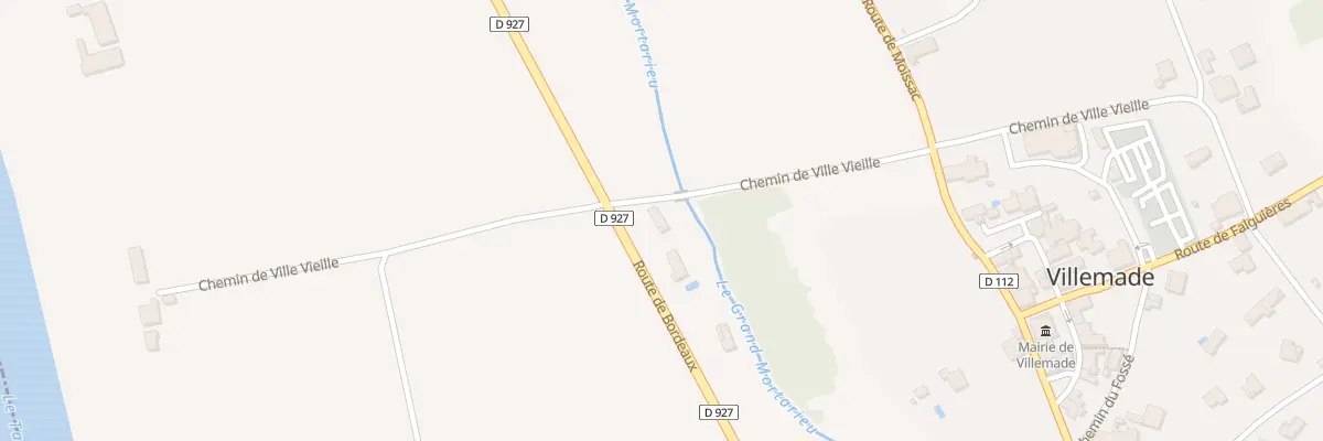 Plan du 223 Che de Ville Vieille à Villemade