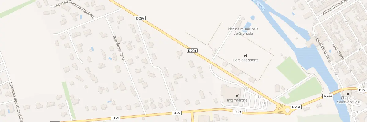 Plan du 7 Av de Gascogne à Grenade
