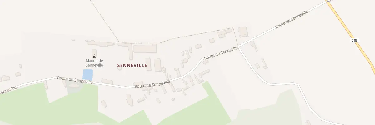 Plan du 14 Rte de Senneville à Amfreville-sous-les-Monts