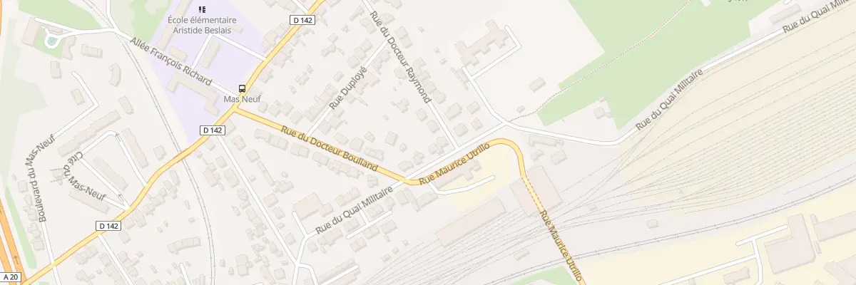 Plan du 87 Rue du Quai Militaire à Limoges