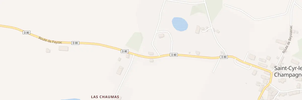 Plan du 87 La Font La Voute à Saint-Cyr-les-Champagnes