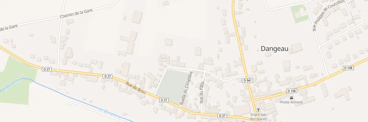 Plan du 12 Rue des Pinteries à Dangeau