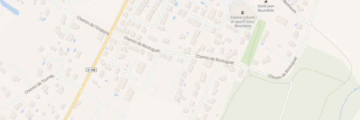 Plan du 176 Che de Boutuguet à Montbeton
