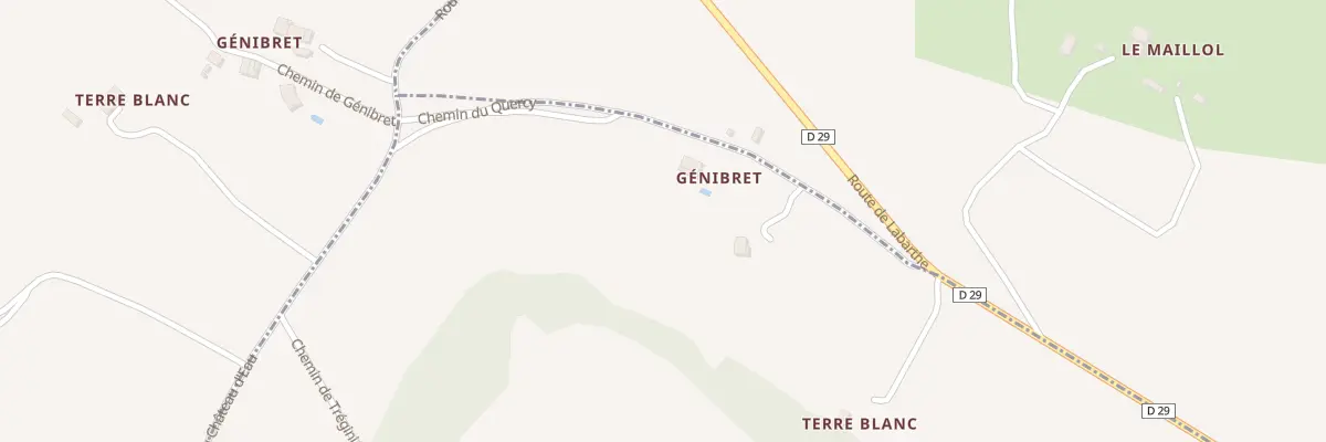 Plan du 5171 Genibret à Labarthe