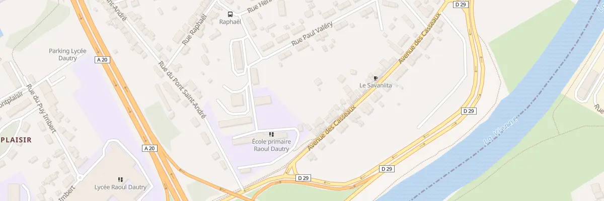 Plan du 153B Av des Casseaux à Limoges