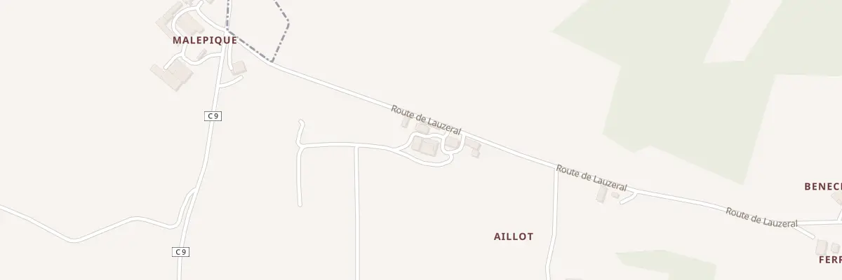 Plan du 5064 Aillot à Vazerac