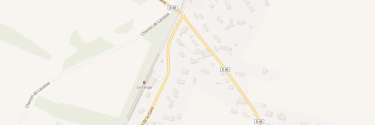 Plan du 25 Che de la Gare au Fauga