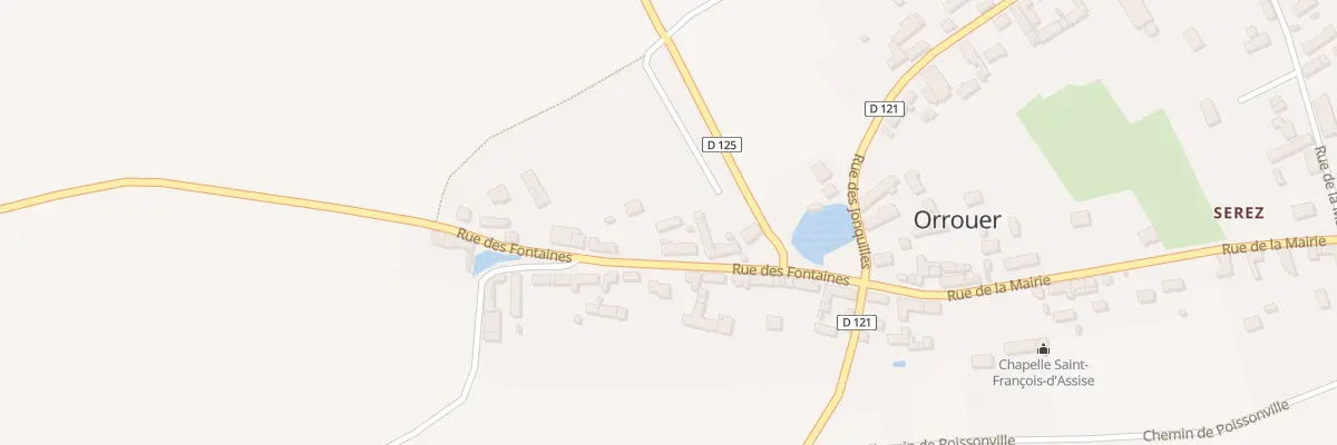 Plan du 8 Rue des Fontaines à Orrouer