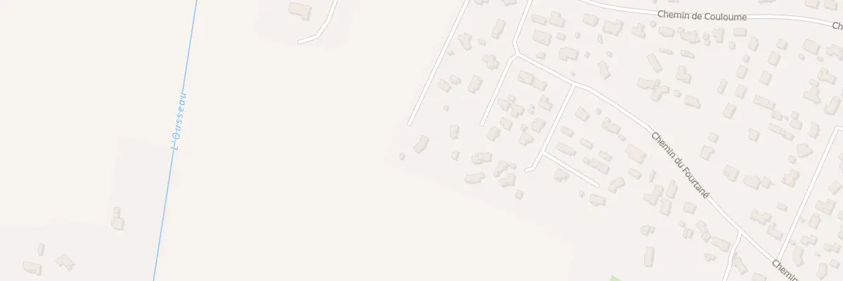 Plan du 1860 Che de Couloume à Seysses