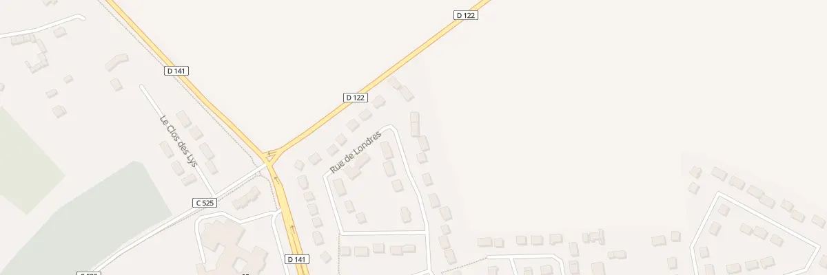 Plan du 16 Rue de Londres à Saint-André-de-l’Eure