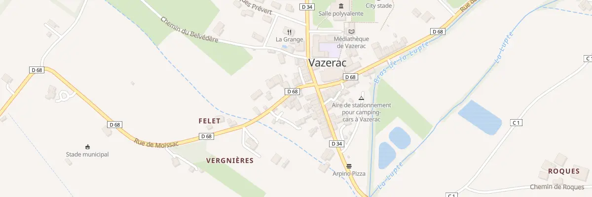 Plan du 3 Rue de Moissac à Vazerac