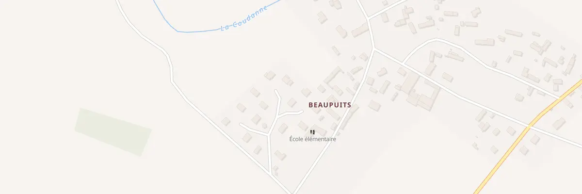 Plan du 134 Beaupuits à Courdemanche